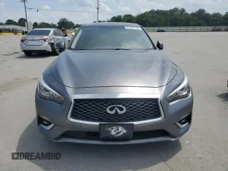 2019 Infiniti Q50 Luxe with VIN JN1EV7AP7KM516284, listed as a Copart auction lot 61647345 with 71,217 mi miles and Salvage title. Bid and sale history available at DreamBid. Image 5.
