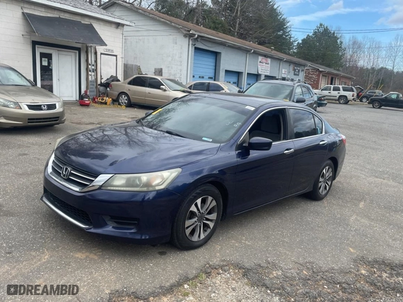 2013 Honda Accord Sdn LX with VIN 1HGCR2F3XDA127078, listed as a Copart auction lot 48013225 with 266,890 mi miles and Clean Title. Bid and sale history available at carsss.com. Image 2.