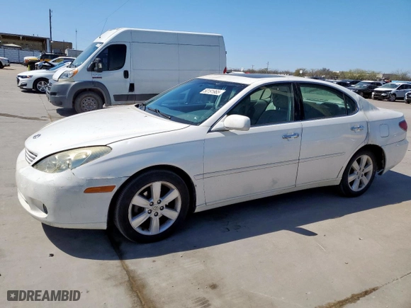 2005 Lexus ES 330 with VIN JTHBA30G855116690, listed as a Copart auction lot 50191965 with 85,443 mi miles and Clean Title. Bid and sale history available at carsss.com. Image 1.