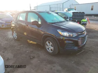 2020 Chevrolet Trax LS with VIN KL7CJKSB1LB344379, listed as a IAAI auction lot 41535418 with 50,202 mi miles. Bid and sale history available at carsss.com. Image 1.