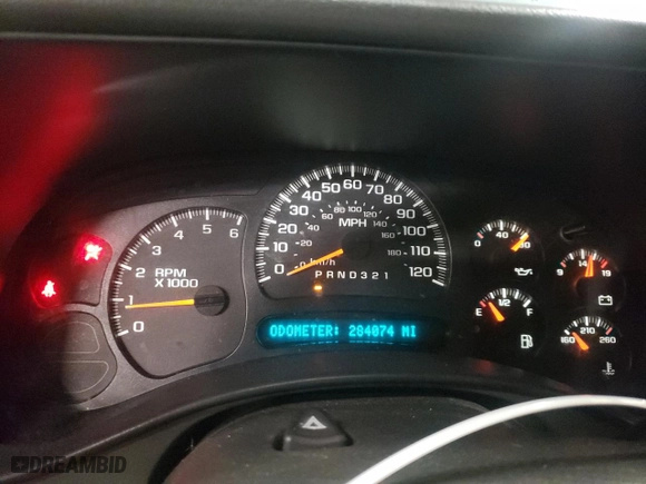2006 Chevrolet Silverado 1500 LT2 with VIN 2GCEK13ZX61335506, listed as a Copart auction lot 44807525 with 284,074 mi miles and Clean Title. Bid and sale history available at carsss.com. Image 9.