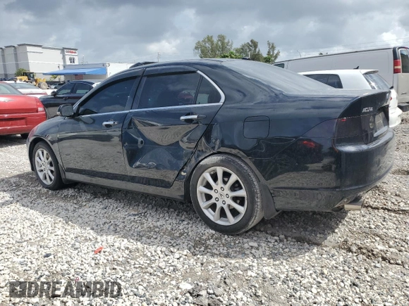 2008 Acura TSX Nav with VIN JH4CL96938C013039, listed as a Copart auction lot 47817355 with 113,606 mi miles and Salvage Title. Bid and sale history available at carsss.com. Image 2.