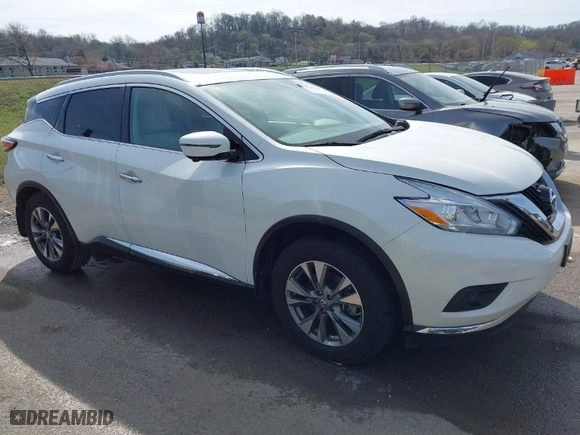 2017 Nissan Murano Platinum with VIN 5N1AZ2MG2HN204483, listed as a IAAI auction lot 41820637 with 70,931 mi miles. Bid and sale history available at carsss.com. Image 1.