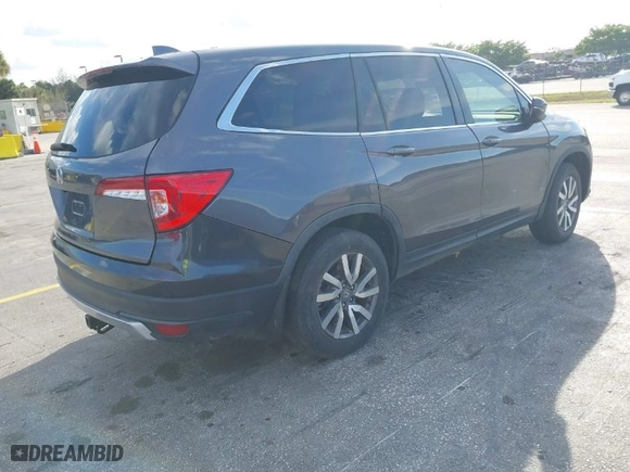 2021 Honda Pilot EX-L with VIN 5FNYF5H56MB011624, listed as a IAAI auction lot 41628621 with 30,645 mi miles. Bid and sale history available at carsss.com. Image 4.