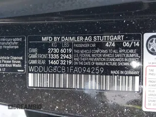 2015 Mercedes-Benz S-Class S 550 with VIN WDDUG8CB1FA094259, listed as a IAAI auction lot 41487071 with 50,253 mi miles. Bid and sale history available at carsss.com. Image 9.
