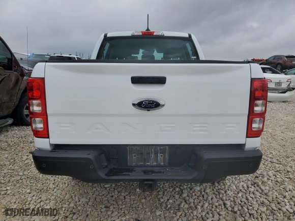 2022 Ford Ranger XL with VIN 1FTER4FH3NLD10410, listed as a Copart auction lot 43825105 with 64,964 mi miles and Salvage Title. Bid and sale history available at carsss.com. Image 6.