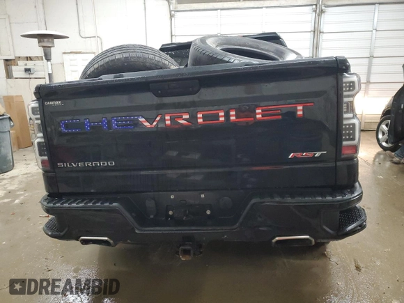 2019 Chevrolet Silverado 1500 RST with VIN 1GCRYEED3KZ274915, listed as a Copart auction lot 84505734 with Not Provided miles and Salvage Title. Bid and sale history available at DreamBid. Image 6.