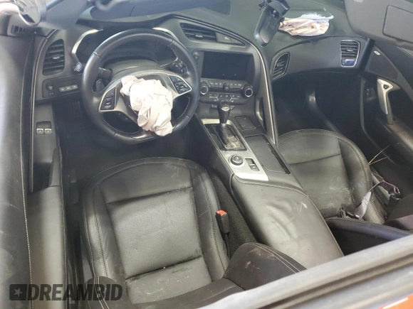2016 Chevrolet Corvette Z06 1LZ with VIN 1G1YP2D67G5611240, listed as a Copart auction lot 68030904 with 0 mi miles and Salvage Title. Bid and sale history available at carsss.com. Image 8.