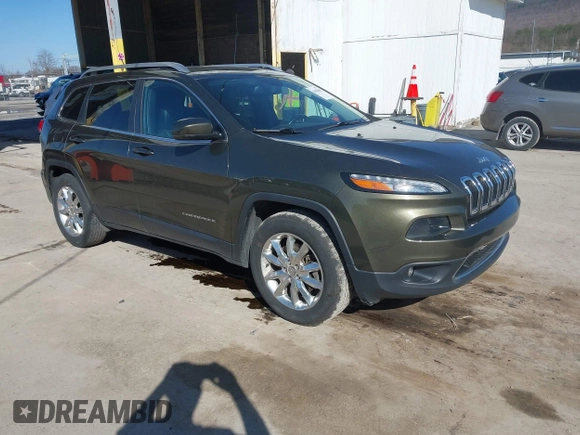 2015 Jeep Cherokee Limited with VIN 1C4PJMDS0FW685749, listed as a IAAI auction lot 41834880 with 161,614 mi miles. Bid and sale history available at carsss.com. Image 1.