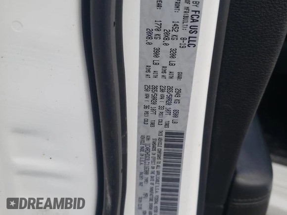 2020 Dodge Durango GT with VIN 1C4RDHDG3LC116300, listed as a Copart auction lot 82860624 with 150,738 mi miles and Non Repairable. Bid and sale history available at DreamBid. Image 13.