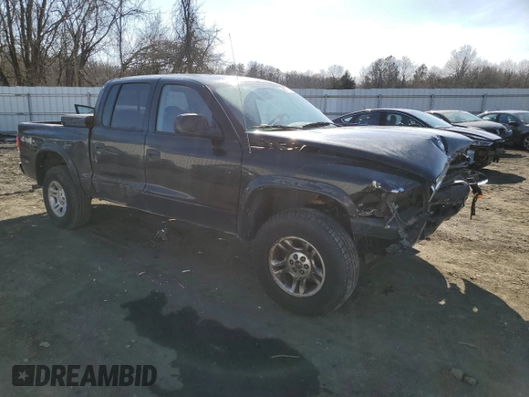 2004 Dodge Dakota Sport with VIN 1D7HG38K74S580630, listed as a Copart auction lot 46571505 with 0 mi miles and Salvage Title. Bid and sale history available at carsss.com. Image 4.