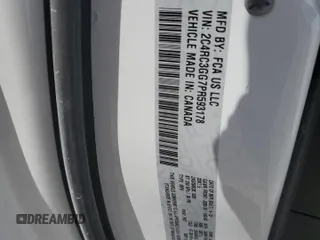2023 Chrysler Pacifica Limited with VIN 2C4RC3GG7PR593178, listed as a Copart auction lot 54371325 with 44,633 mi miles and Salvage title. Bid and sale history available at DreamBid. Image 13.