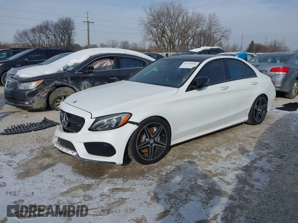 2016 Mercedes-Benz C 450 AMG with VIN 55SWF6EB8GU130429, listed as a IAAI auction lot 41374954 with 52,525 mi miles and . Bid and sale history available at carsss.com. Image 18.