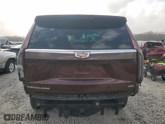 2023 Cadillac Escalade ESV 4WD Premium Luxury with VIN 1GYS4KKL8PR504649, listed as a Copart auction lot 49773625 with 15,046 mi miles and Salvage Title. Bid and sale history available at carsss.com. Image 6.