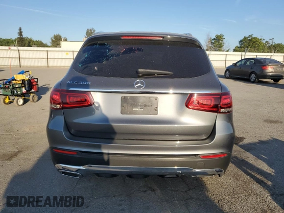 2020 Mercedes-Benz GLC 300 with VIN W1N0G8DBXLF763269, listed as a Copart auction lot 53330685 with 58,342 mi miles and Salvage title. Bid and sale history available at DreamBid. Image 6.