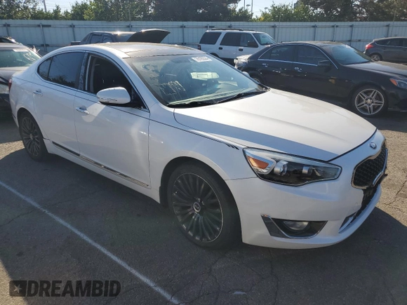 2014 Kia Cadenza Premium with VIN KNALN4D73E5137714, listed as a Copart auction lot 76105524 with 94,967 mi miles and Clean Title. Bid and sale history available at carsss.com. Image 4.