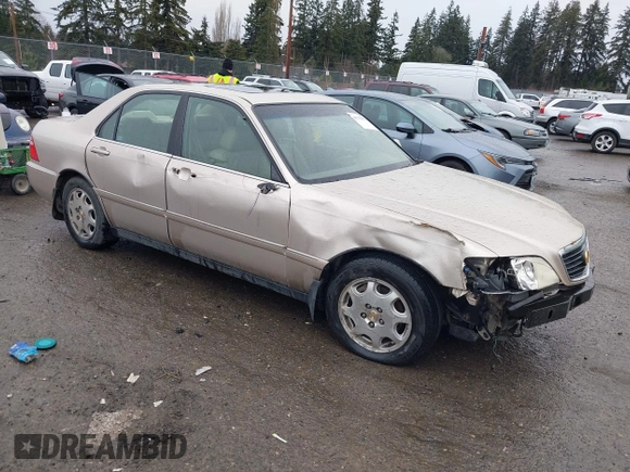 2000 Acura RL w/Navigation System with VIN JH4KA9662YC001438, listed as a IAAI auction lot 41522017 with 169,129 mi miles. Bid and sale history available at carsss.com. Image 1.