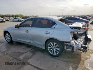 2016 Infiniti Q50 2.0t Premium with VIN JN1CV7AP3GM202596, listed as a Copart auction lot 50618035 with 135,679 mi miles and Salvage Title. Bid and sale history available at carsss.com. Image 2.