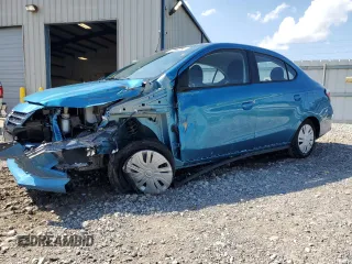 2024 Mitsubishi Mirage ES z VIN ML32FUFJ0RHF18046, wystawiony jako Copart lot #59731525 z przebiegiem 4 687 mil mil oraz Czysty tytuł • Clean title. Historia ofert i sprzedaży dostępna na DreamBid. Obrazek 1.