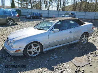 2002 Mercedes-Benz CLK with VIN WDBLK70G22T106138, listed as a Copart auction lot 49600895 with Not Provided miles and Salvage Title. Bid and sale history available at carsss.com. Image 1.