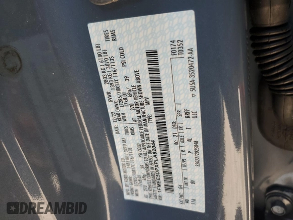 2023 Ford Bronco z VIN 1FMEE5DPXPLA82044, wystawiony jako Copart lot #55742035 z przebiegiem 50 397 mil mil oraz Szkoda całkowita • Salvage title. Historia ofert i sprzedaży dostępna na DreamBid. Obrazek 13.