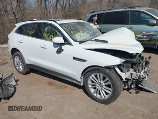 2017 Jaguar F-Pace 35t Prestige with VIN SADCK2BV6HA070463, listed as a IAAI auction lot 41770655 with Not provided miles and . Bid and sale history available at DreamBid. Image 1.