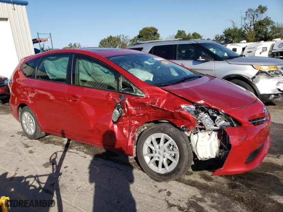 2014 Toyota Prius v Two with VIN JTDZN3EU1EJ001150, listed as a Copart auction lot 73795244 with 139,626 mi miles and Salvage Title. Bid and sale history available at carsss.com. Image 4.