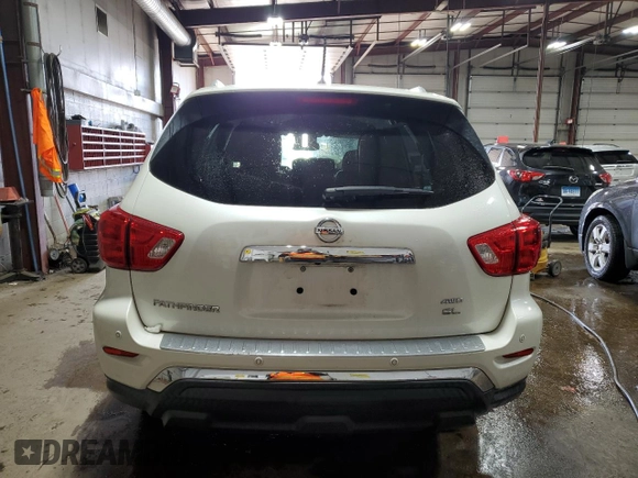 2017 Nissan Pathfinder SL with VIN 5N1DR2MM9HC633473, listed as a Copart auction lot 49615975 with 46,467 mi miles and Salvage Title. Bid and sale history available at carsss.com. Image 6.
