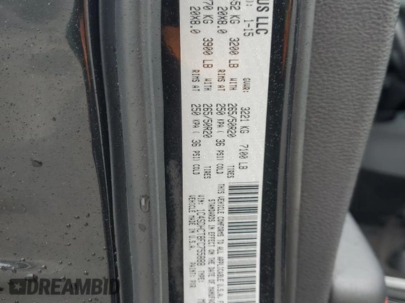 2015 Dodge Durango R/T with VIN 1C4SDHCT8FC755888, listed as a Copart auction lot 55659455 with 125,336 mi miles and Salvage title. Bid and sale history available at DreamBid. Image 14.