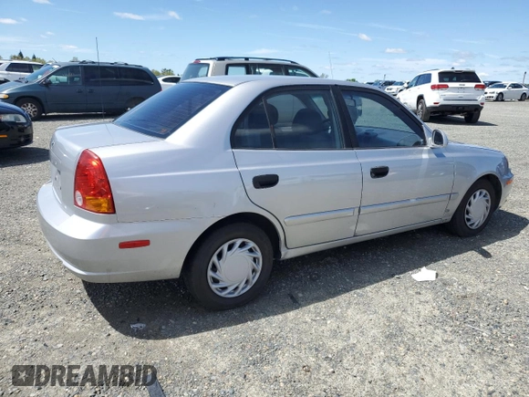 2005 Hyundai Accent GLS with VIN KMHCG45C65U576674, listed as a Copart auction lot 50726074 with 118,532 mi miles and Non Repairable. Bid and sale history available at carsss.com. Image 3.