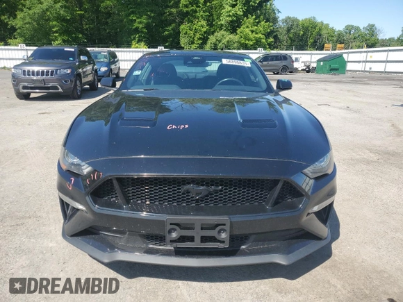2022 Ford Mustang GT with VIN 1FA6P8CF5N5111034, listed as a Copart auction lot 58890835 with 51,032 mi miles and Salvage title. Bid and sale history available at DreamBid. Image 5.