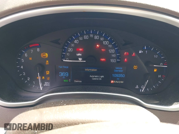 2016 Cadillac SRX Luxury Collection with VIN 3GYFNBE37GS587286, listed as a IAAI auction lot 42193395 with 109,350 mi miles and . Bid and sale history available at DreamBid. Image 7.