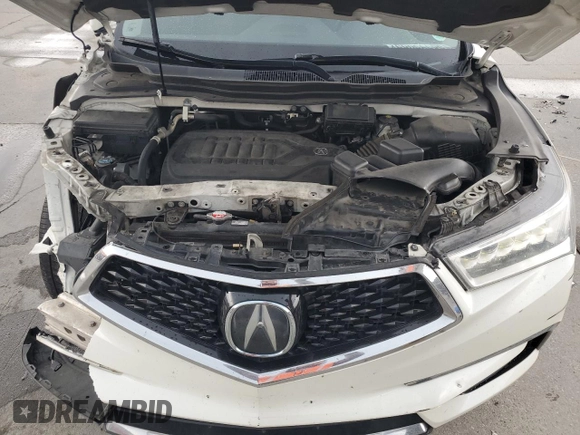2017 Acura MDX Technology with VIN 5FRYD3H55HB006252, listed as a Copart auction lot 58595065 with 159,857 mi miles and Salvage title. Bid and sale history available at DreamBid. Image 12.