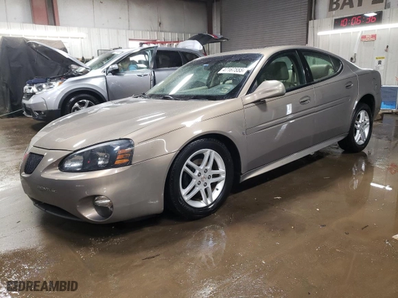 2007 Pontiac Grand Prix GT with VIN 2G2WR554671160525, listed as a Copart auction lot 47167555 with 126,768 mi miles and Salvage Title. Bid and sale history available at carsss.com. Image 1.