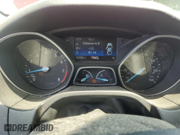 2016 Ford Focus SE with VIN 1FADP3F2XGL296408, listed as a Copart auction lot 61555595 with 155,685 mi miles and Clean title. Bid and sale history available at DreamBid. Image 9.