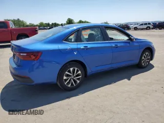 2024 Volkswagen Jetta S with VIN 3VW5M7BU0RM018413, listed as a Copart auction lot 55942274 with 3,555 mi miles and Salvage title. Bid and sale history available at DreamBid. Image 3.