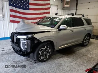 2022 Hyundai Palisade Calligraphy z VIN KM8R7DHE3NU423032, wystawiony jako Copart lot #55980765 z przebiegiem 56 146 mil mil oraz Szkoda całkowita • Salvage title. Historia ofert i sprzedaży dostępna na DreamBid. Obrazek 1.