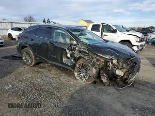 2022 Lexus RX 450h with VIN 2T2JGMDA2NC077634, listed as a Copart auction lot 46159825 with 19,583 mi miles and Non repairable. Bid and sale history available at DreamBid. Image 4.