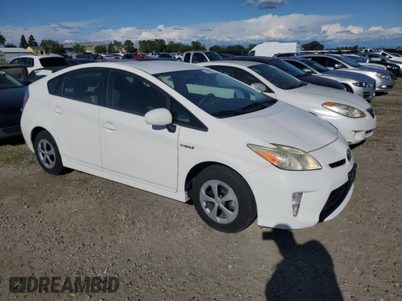 2013 Toyota Prius One with VIN JTDKN3DU9D5557507, listed as a Copart auction lot 52367125 with 45,178 mi miles and Clean Title. Bid and sale history available at carsss.com. Image 4.