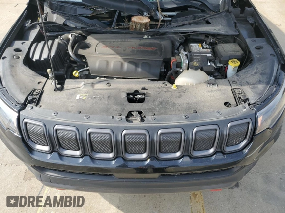 2022 Jeep Compass Trailhawk with VIN 3C4NJDDB1NT108093, listed as a Copart auction lot 51740205 with 45,774 mi miles and Salvage title. Bid and sale history available at DreamBid. Image 11.