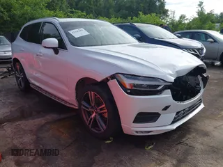 2021 Volvo XC60 Momentum with VIN YV4A22RK8M1696361, listed as a IAAI auction lot 42345602 with 68,574 mi miles and . Bid and sale history available at DreamBid. Image 1.