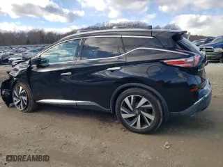 2017 Nissan Murano SL with VIN 5N1AZ2MH2HN169341, listed as a Copart auction lot 47992725 with 50,654 mi miles and Salvage Title. Bid and sale history available at carsss.com. Image 2.