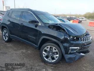 2019 Jeep Compass Limited with VIN 3C4NJDCBXKT812466, listed as a IAAI auction lot 42050090 with 103,282 mi miles and . Bid and sale history available at DreamBid. Image 1.