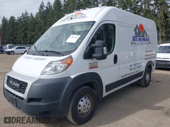2019 Ram ProMaster Cargo with VIN 3C6TRVCG7KE530928, listed as a IAAI auction lot 42207644 with 89,553 mi miles and . Bid and sale history available at DreamBid. Image 18.