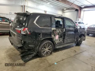 2019 Lexus LX with VIN JTJHY7AX3K4290825, listed as a Copart auction lot 46424175 with 87,011 mi miles and Salvage Title. Bid and sale history available at carsss.com. Image 3.