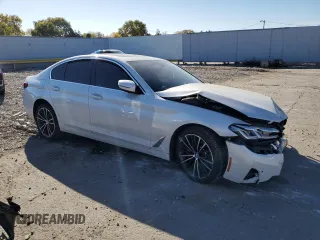 2021 BMW 5 Series 530e with VIN WBA13AG08MCF72963, listed as a Copart auction lot 77743654 with Not Provided miles and Non Repairable. Bid and sale history available at carsss.com. Image 4.