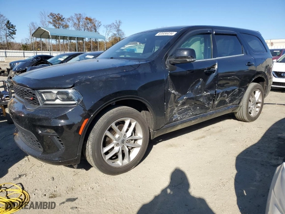 2022 Dodge Durango GT with VIN 1C4RDJDG5NC136610, listed as a Copart auction lot 83856034 with 38,891 mi miles and Salvage Title. Bid and sale history available at carsss.com. Image 1.