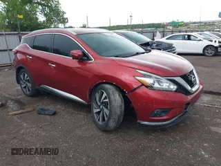 2015 Nissan Murano SL with VIN 5N1AZ2MG7FN267995, listed as a IAAI auction lot 42121409 with 94,871 mi miles and . Bid and sale history available at DreamBid. Image 1.