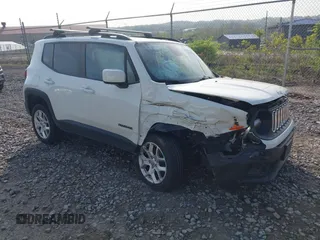 2017 Jeep Renegade Latitude z VIN ZACCJBBBXHPF49909, wystawiony jako IAAI lot #42145158 z przebiegiem 90 151 mil mil oraz . Historia ofert i sprzedaży dostępna na DreamBid. Obrazek 1.
