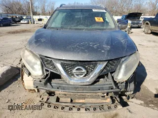 2015 Nissan Rogue S with VIN KNMAT2MV4FP517976, listed as a Copart auction lot 47590315 with 167,419 mi miles and Salvage Title. Bid and sale history available at DreamBid. Image 5.